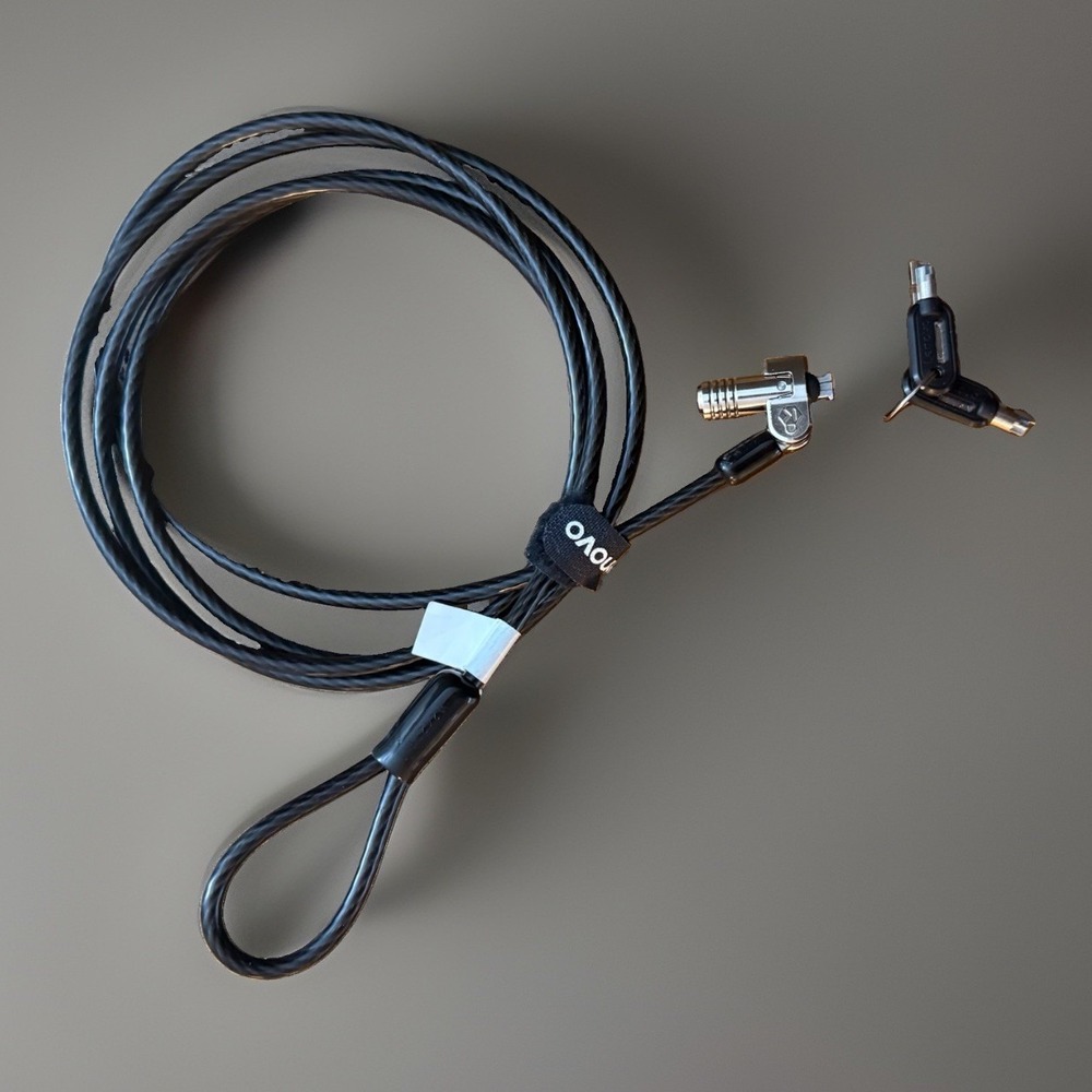 OEM Lenovo Security Cable Lock For Laptop Computer Kensington Slot 7mm X 3mm